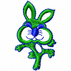 Rabbits Embroidery Design 4